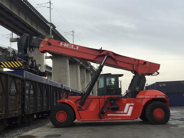 45ton diesel reach stacker forklift