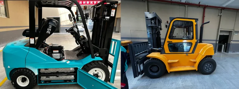 electric forklift VS disel forklift-1